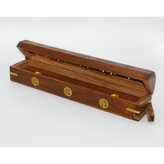 Coffin wood incense holder (Tree of life)